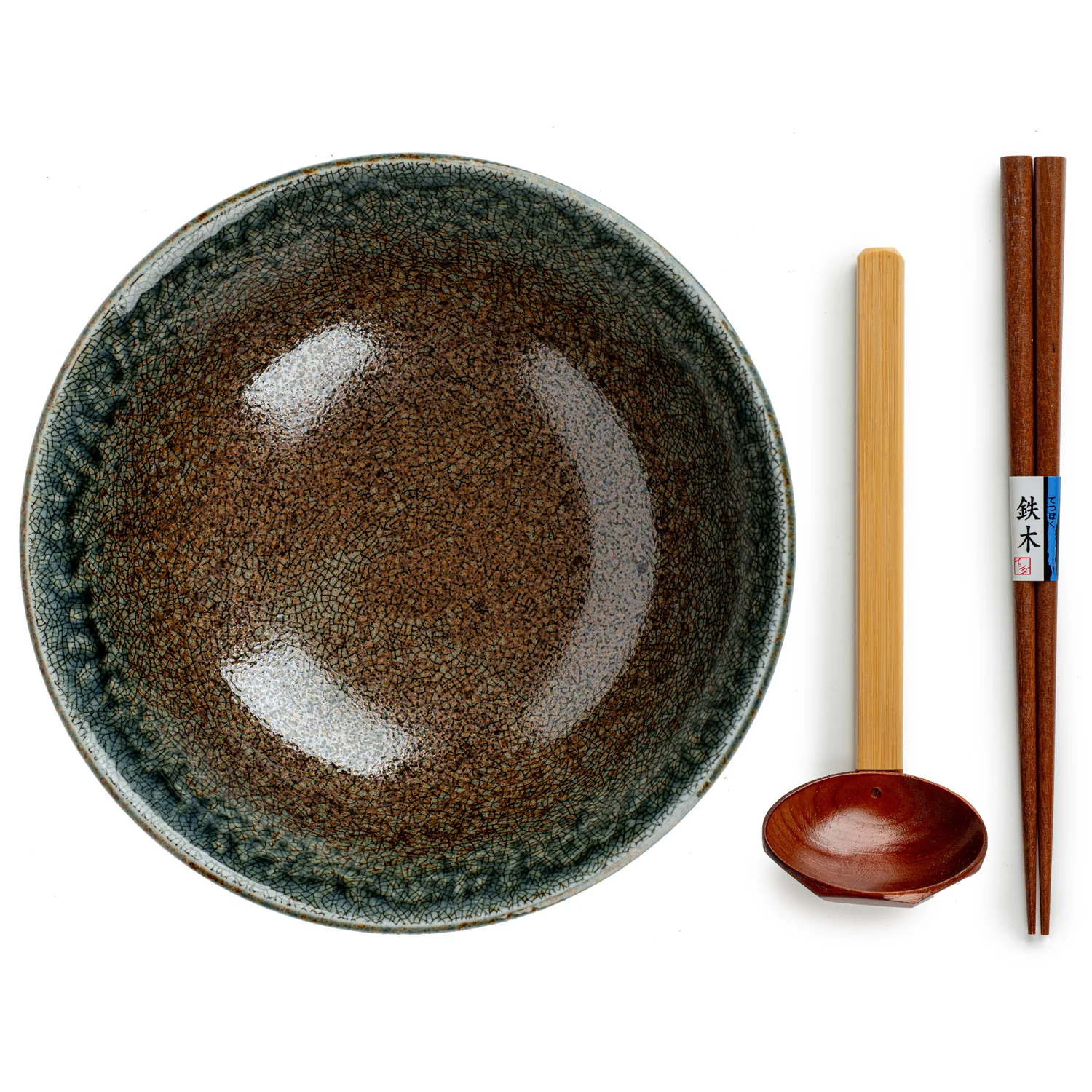 Aki Ceramic Japanese Ramen Bowl Gift Set - Image 4