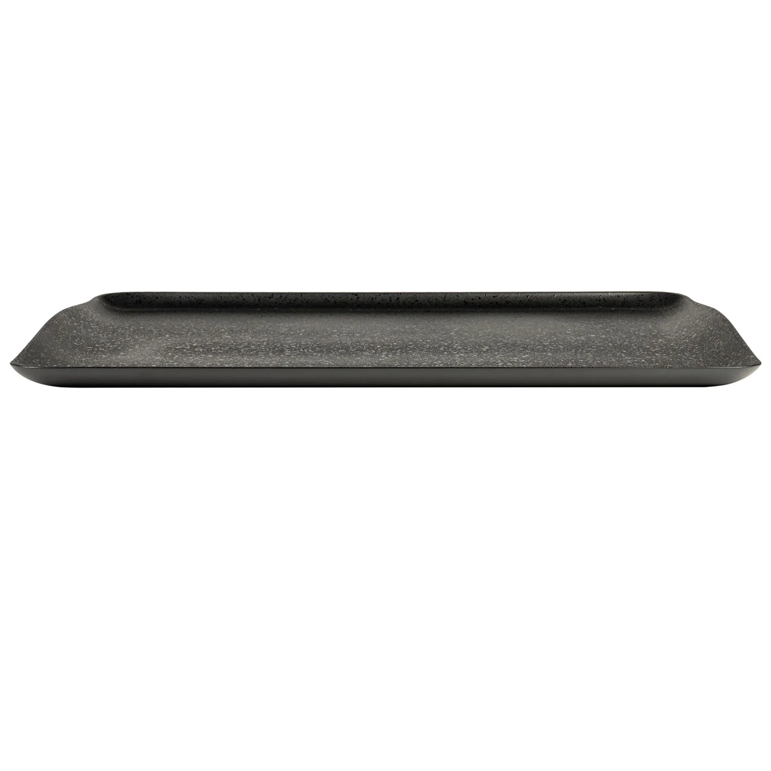 Black Speckled Oblong Plastic Japanese Tray - Image 2