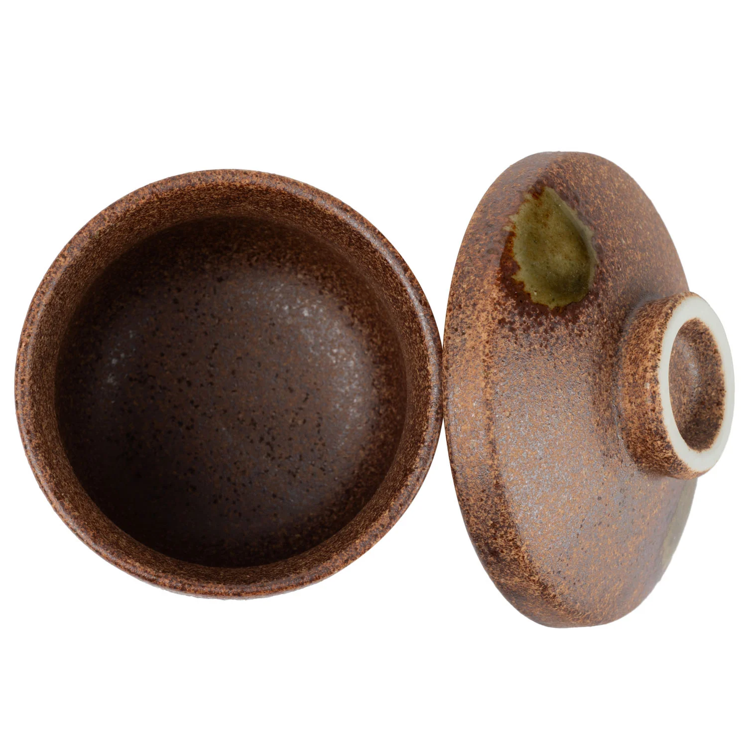 Bronze Iga Japanese Chawanmushi Pot - Image 3