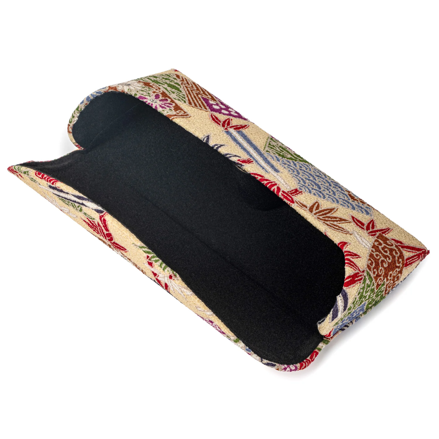 Cream Floral Japanese Glasses Case - Image 2