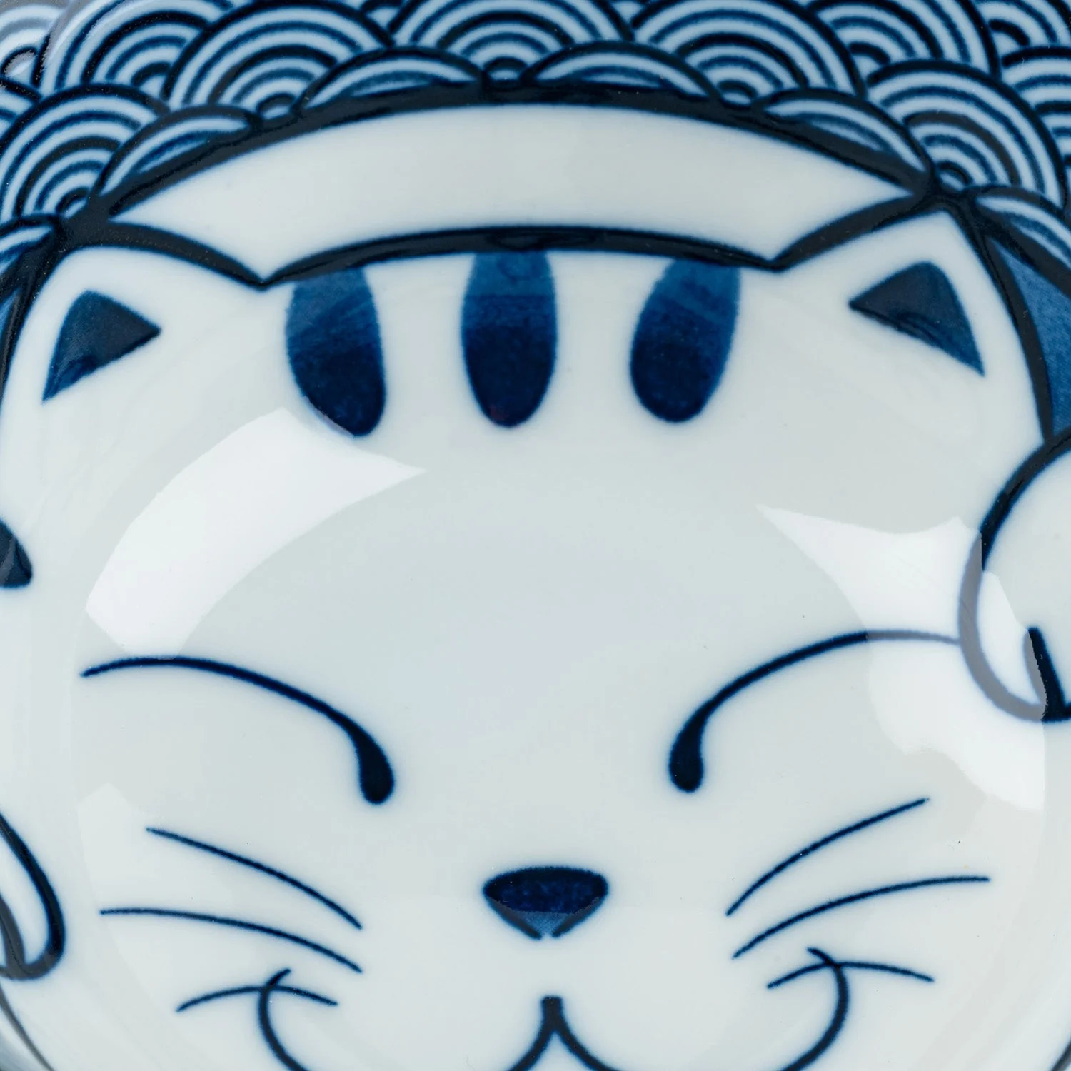 Cute Lucky Cat Ceramic Japanese Soup Bowl - Image 3