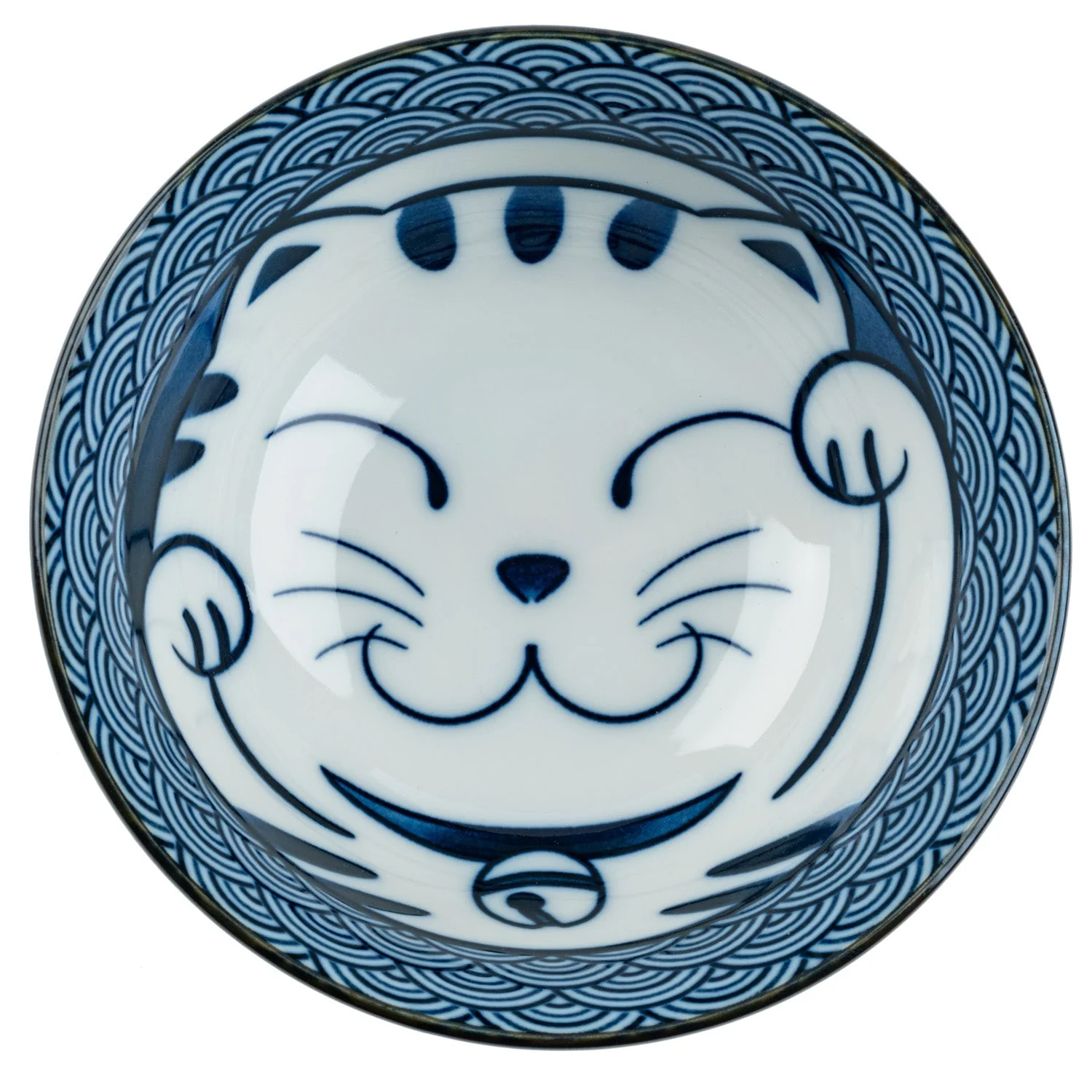Cute Lucky Cat Ceramic Japanese Soup Bowl - Image 4