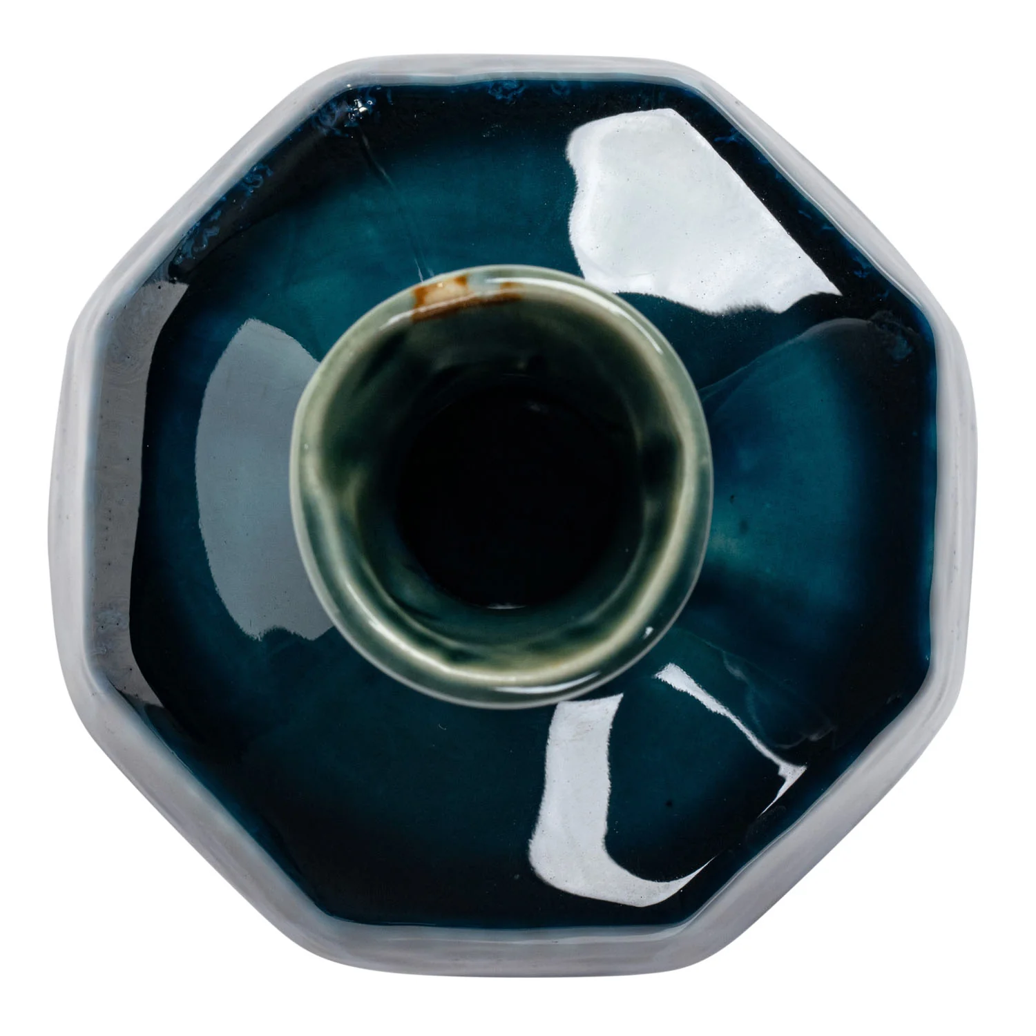 Deep Blue Waterfall Japanese Mini Vase - Image 4
