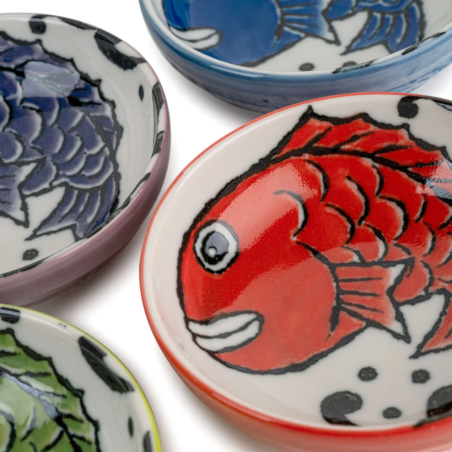 Fish 4 Piece Japanese Sauce Dish Gift Set - Image 3