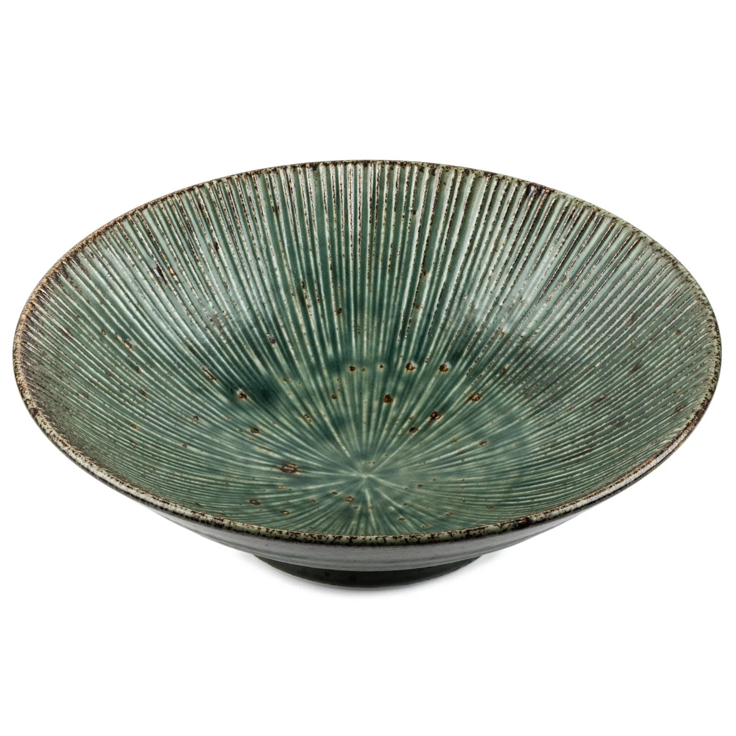 Green Wabi Sabi Premium Japanese Serving Bowl - Image 2