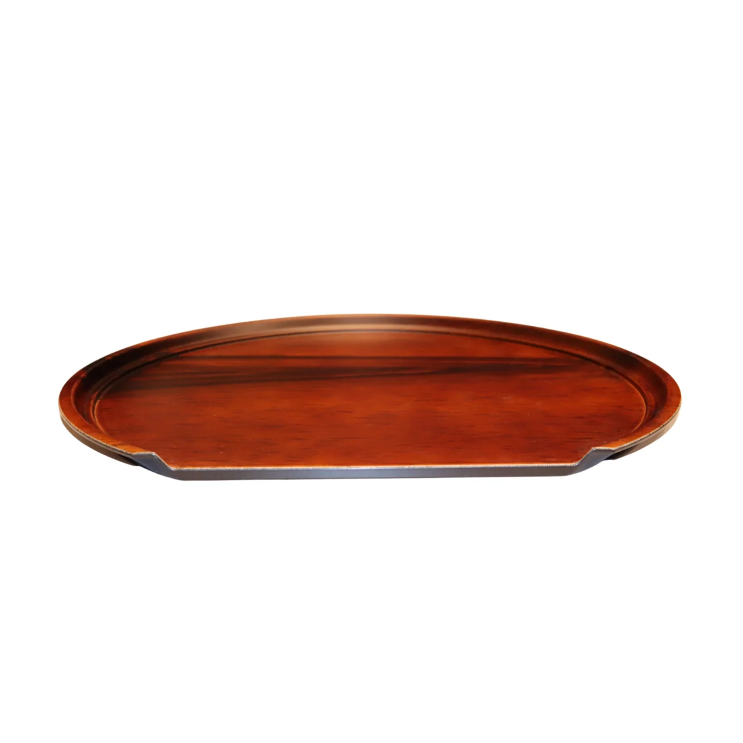 Large Brown Half Moon Japanese Tray - Image 3