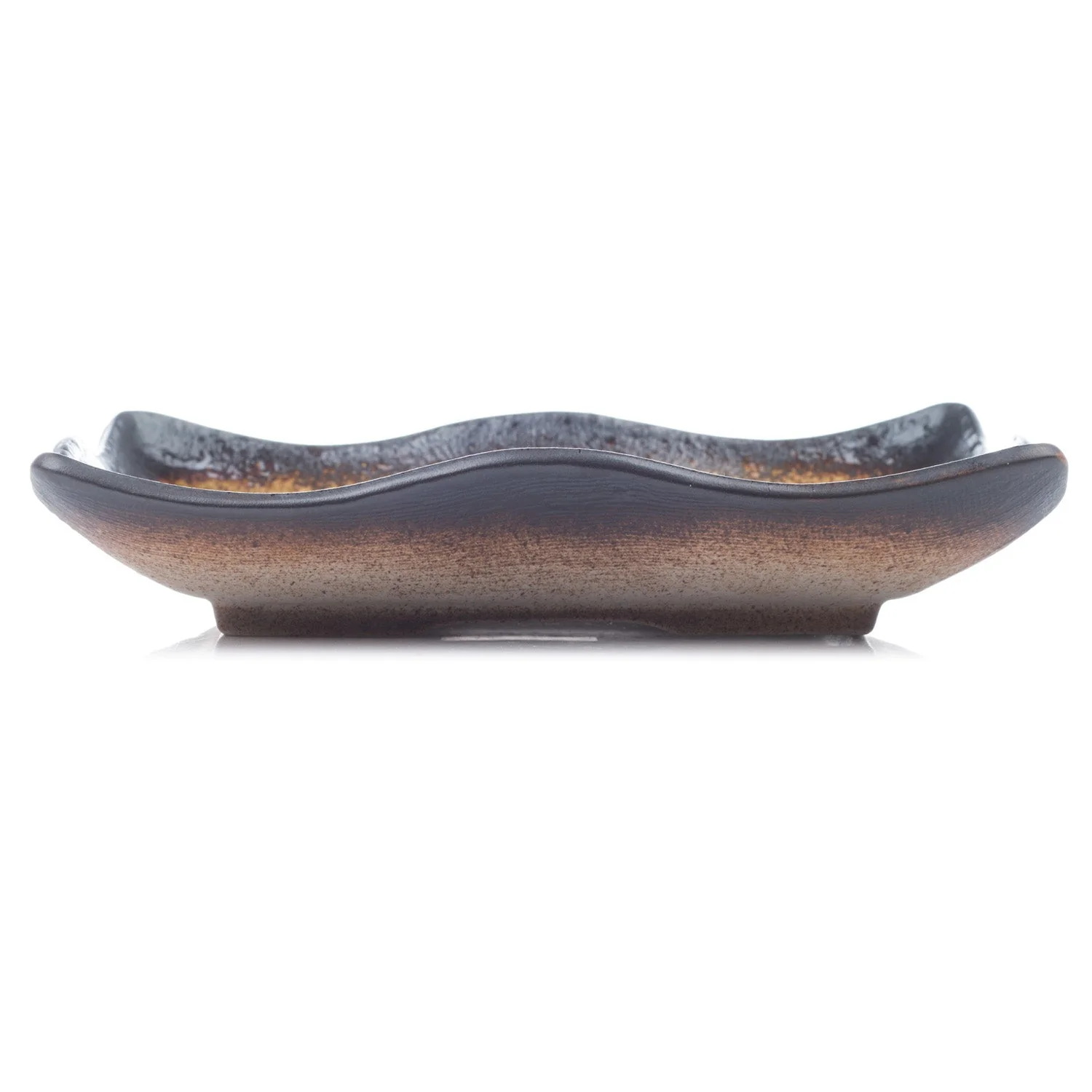 Large Square Japanese Crackleglaze Plate - Image 3