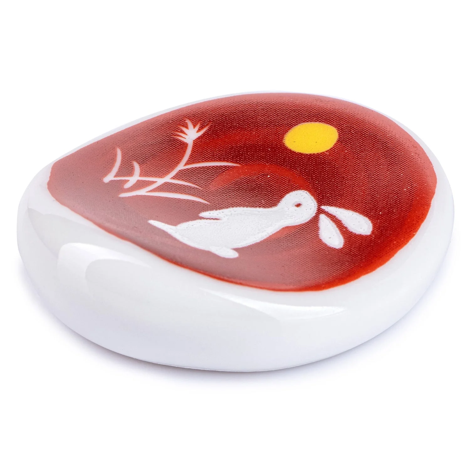 Red Rabbit Japanese Chopstick Rest - Image 3
