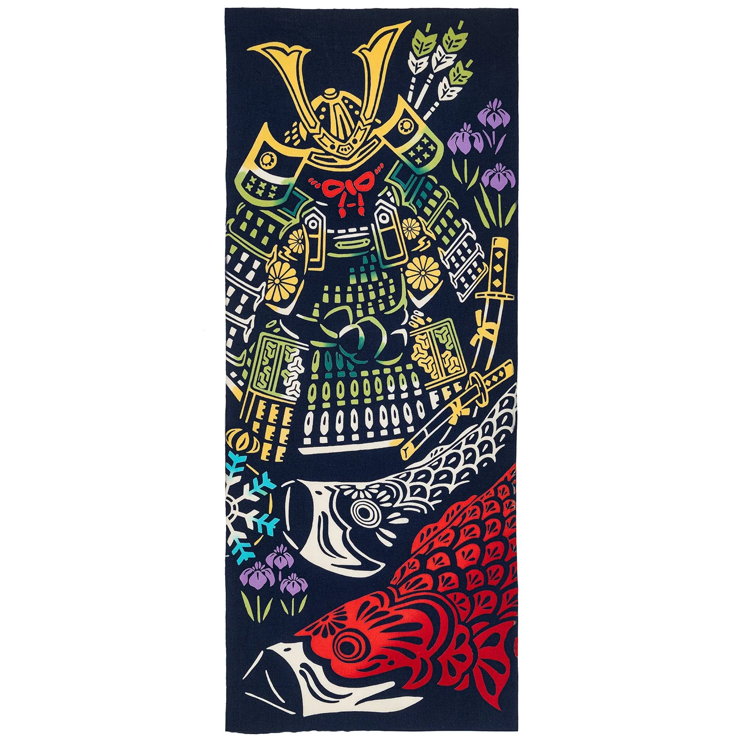 Samurai and Koi Japanese Tapestry Set - Image 3