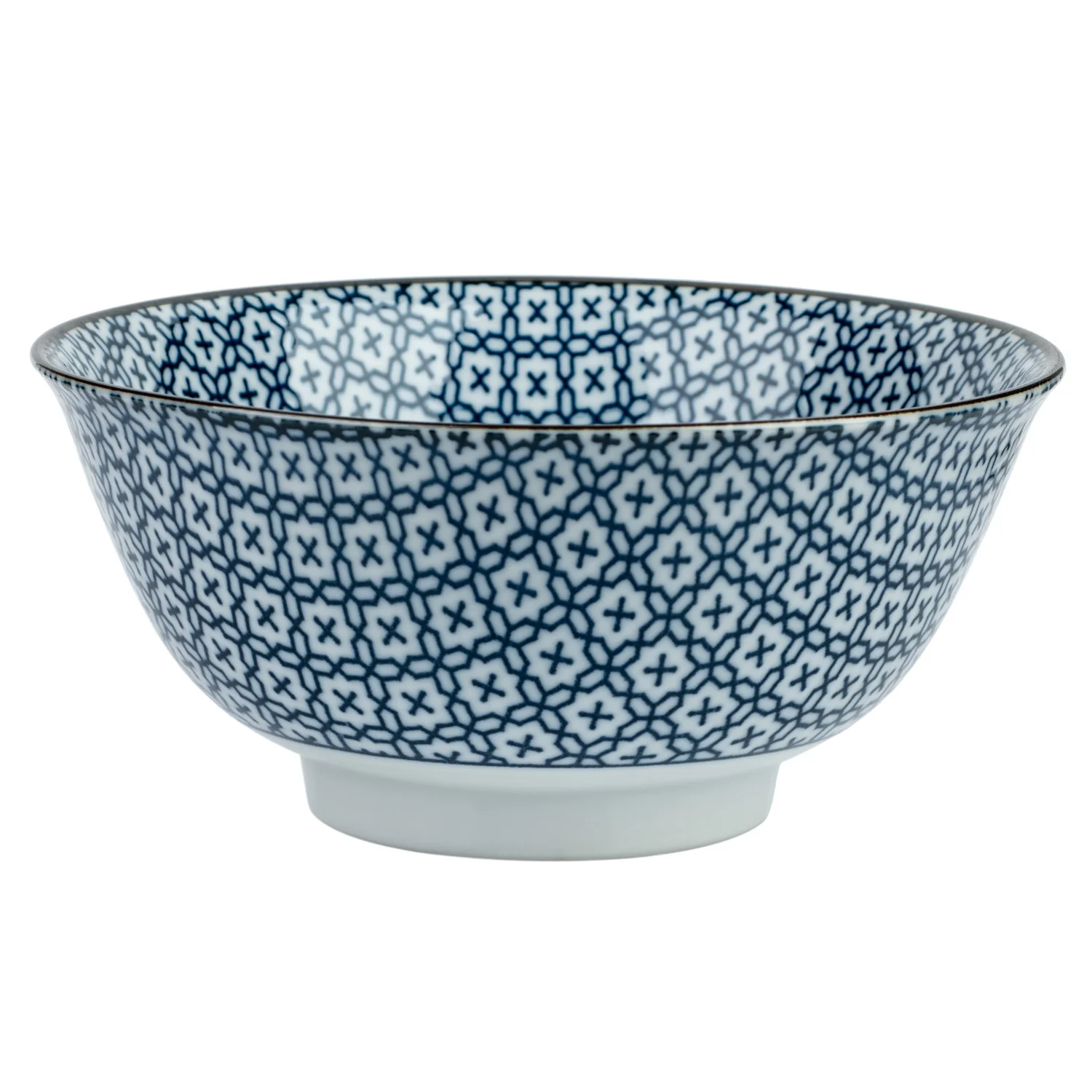Sashiko Ceramic Japanese Soup Bowl