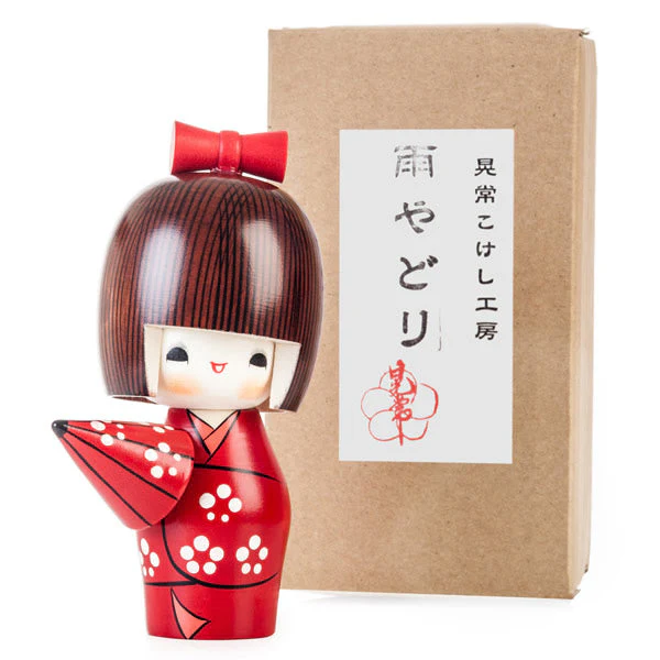 Sunny Weather Happy Girl Kokeshi Doll - Image 3