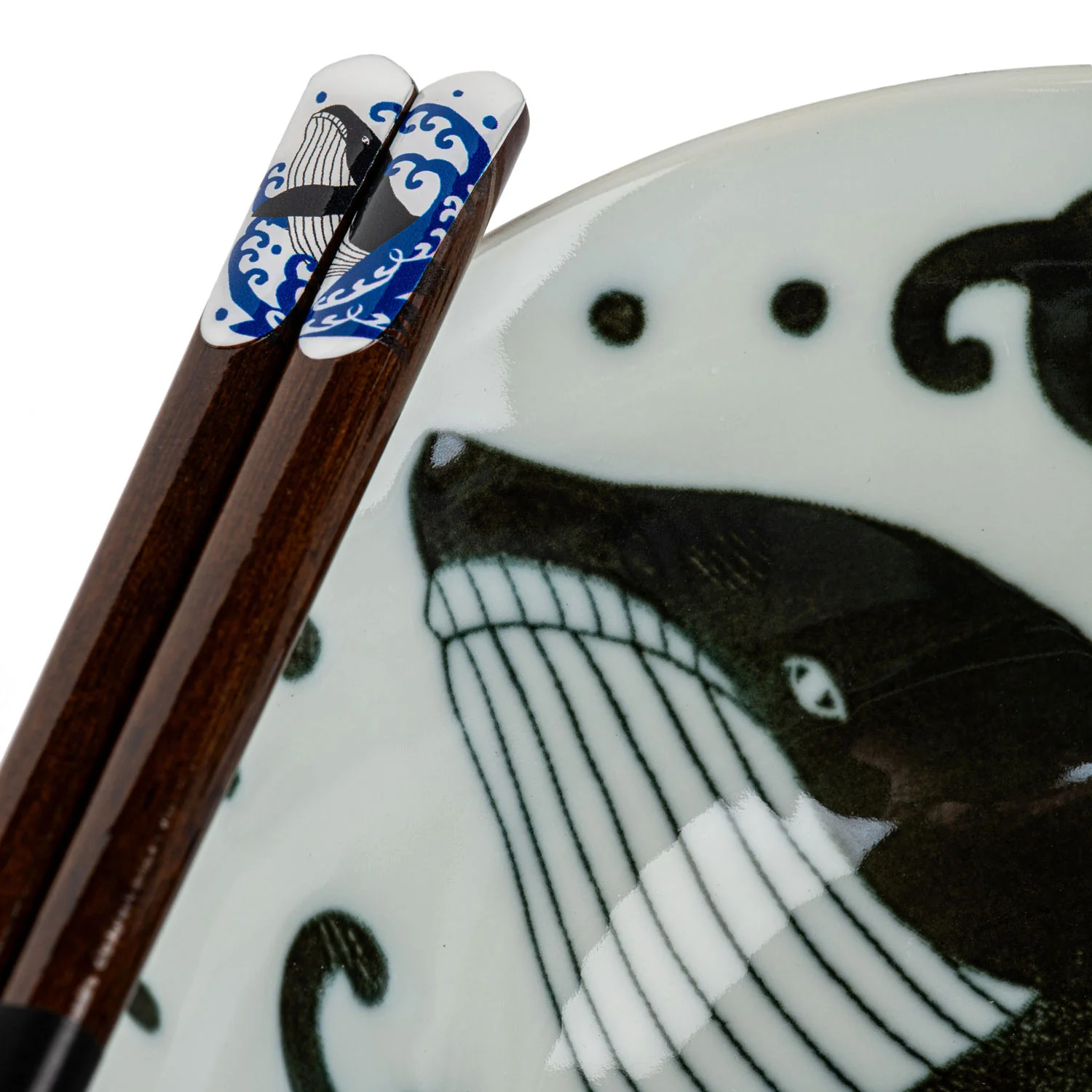 Whale Indigo Blue Japanese Bowl Gift Set - Image 4