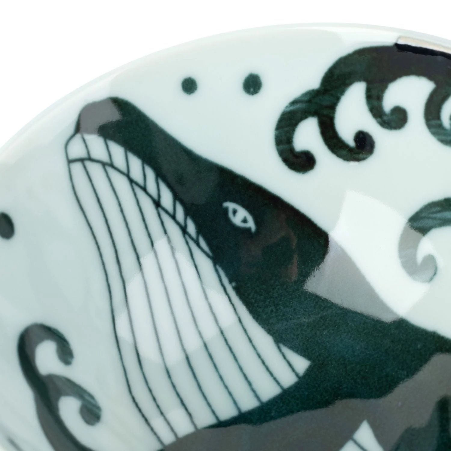Whale Indigo Blue Japanese Rice Bowl - Image 6